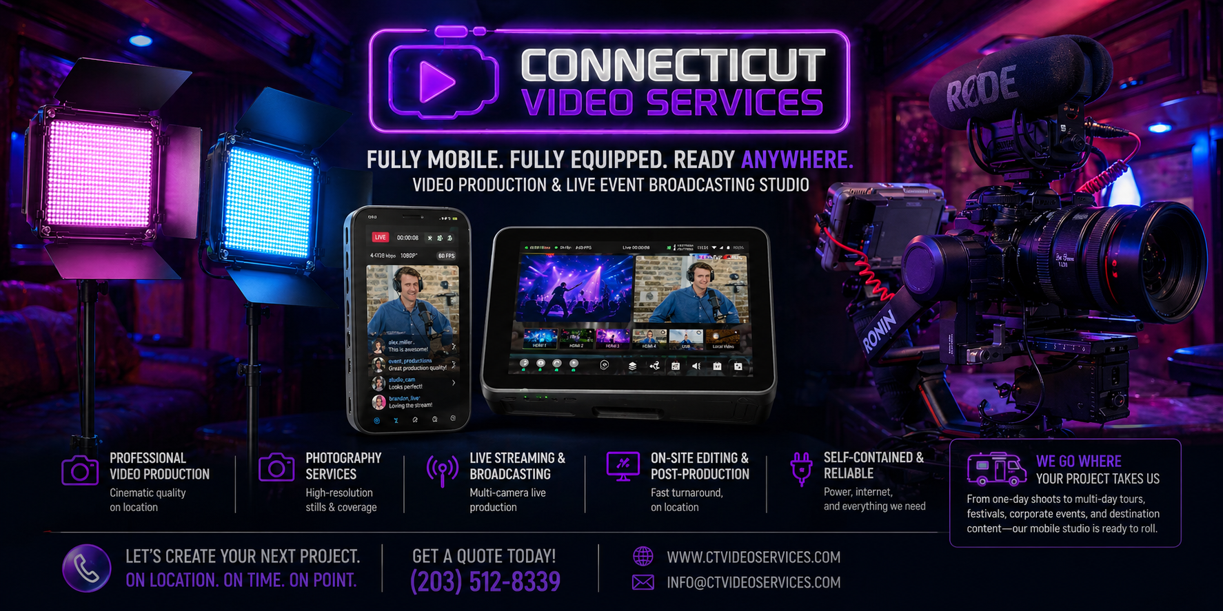 us tour mobile Video Services lighting